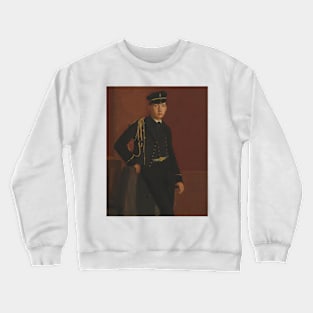 Achille De Gas in the Uniform of a Cadet by Edgar Degas Crewneck Sweatshirt